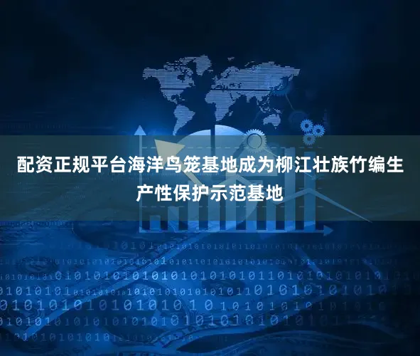 配资正规平台海洋鸟笼基地成为柳江壮族竹编生产性保护示范基地