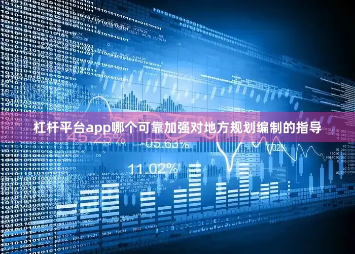 杠杆平台app哪个可靠加强对地方规划编制的指导